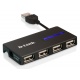 Карманный USB 2.0 концентратор D-Link DUB-104 в Ивановском, USB хаб DLink DUB104 (Ивановское)