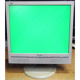 Б/У монитор 17" Philips 170B с колонками и USB-хабом в Ивановском, белый (Ивановское)