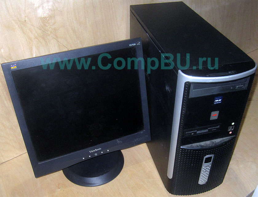Комплект: одноядерный компьютер Intel Pentium-4 с 1Гб памяти и 17 дюймовый ЖК монитор (Ивановское)